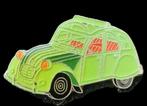 Citroën 2 CV pin-lichtgroen-rood, Ophalen of Verzenden, Nieuw, Transport, Speldje of Pin