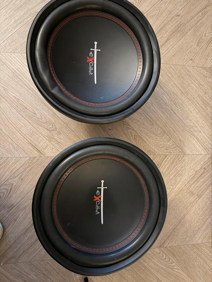 2x Excalibur x12.1000, Auto diversen, Autospeakers, Zo goed als nieuw, Ophalen of Verzenden