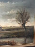 Drentse boerderij / schaapskooi, Antiek en Kunst, Kunst | Schilderijen | Klassiek, Ophalen of Verzenden