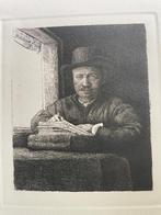 Rembrandt / zelfportret bij het venster, Antiek en Kunst, Ophalen of Verzenden
