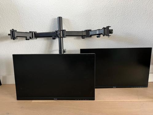 2 iiyama G-master gaming monitors + standaard, Computers en Software, Monitoren, Zo goed als nieuw, DisplayPort, HDMI, VGA, Gaming