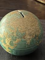 Antieke blikken wereldbolletje,spaarpot., Verzenden