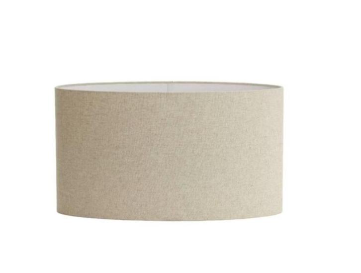 Light & Living Lampenkap Livigno  Oval Naturell 58x24x32 cm, Huis en Inrichting, Lampen | Lampenkappen, Nieuw, 25 tot 50 cm, Ovaal