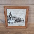 Ingelijst tegeltje van Delfshaven, Antiek en Kunst, Ophalen of Verzenden