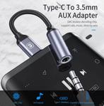 Essager USB Type C naar 3.5 Jack Oortelefoon Adapter, Nieuw, Samsung, Snoer of kabel, Ophalen of Verzenden