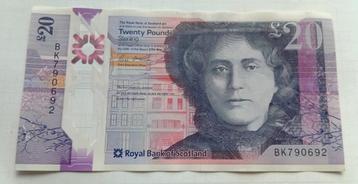 20 Pounds 2019 Schotland Nieuw Bankbiljet Groot Brittannie  beschikbaar voor biedingen