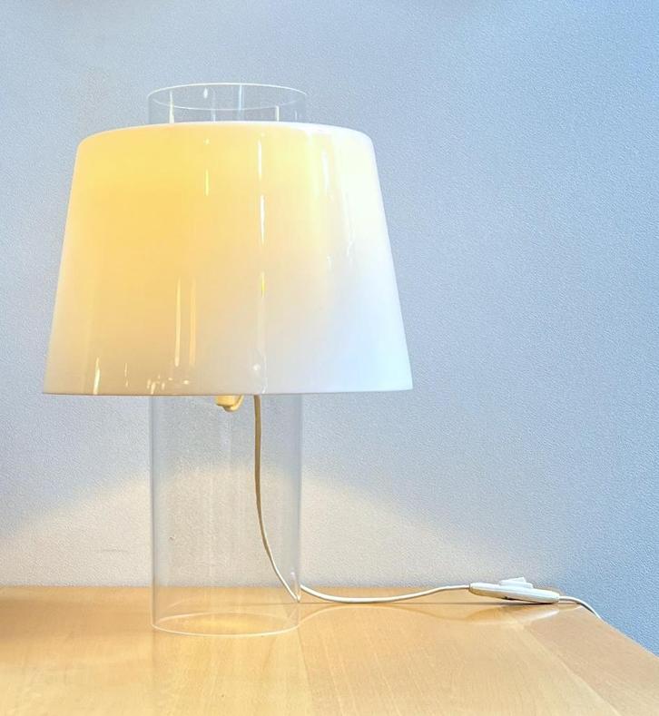 tafellamp Modern Art Yki Nummi Sanka Finland 50s, Huis en Inrichting, Lampen | Tafellampen, Gebruikt, Minder dan 50 cm, Kunststof