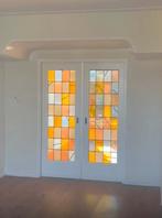 Glas-in-lood deuren, opknapper, Doe-het-zelf en Verbouw, Deuren en Horren, Ophalen, Gebruikt, 80 tot 100 cm, Binnendeur