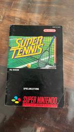 Super Nintendo Super Tennis manual, Spelcomputers en Games, Games | Nintendo Super NES, Ophalen of Verzenden, Gebruikt, Sport