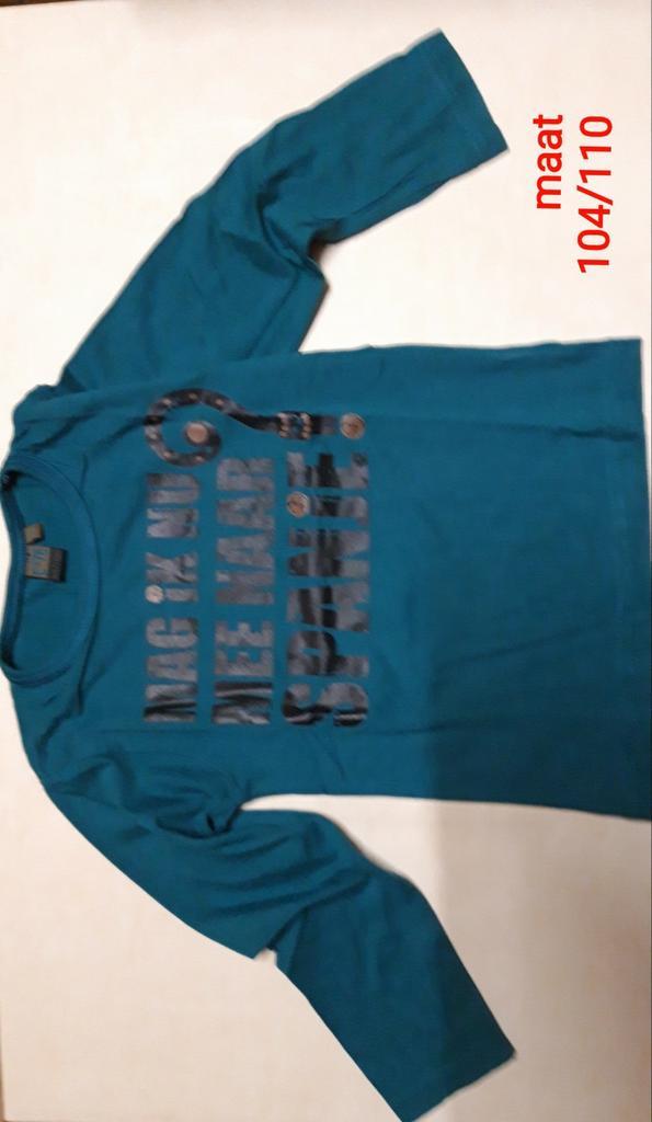 Sinterklaas-shirt mt.104/110 Tekst NU: € 2,50, Diversen, Sinterklaas, Zo goed als nieuw, Ophalen of Verzenden