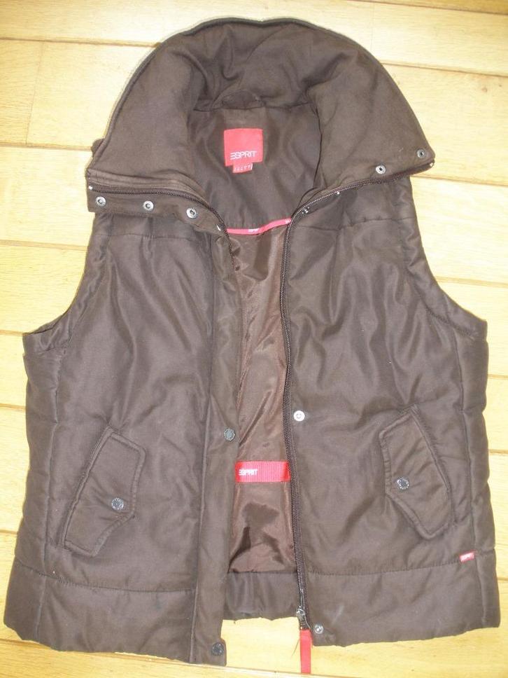 ESPRIT bodywarmer bruin maat S, Kleding | Dames, Bodywarmers, Zo goed als nieuw, Maat 38/40 (M), Bruin, Ophalen of Verzenden