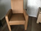 Te koop 4 leren eetkamer of bijzet fauteuils, Huis en Inrichting, Fauteuils, Ophalen, Gebruikt, Minder dan 75 cm, Leer