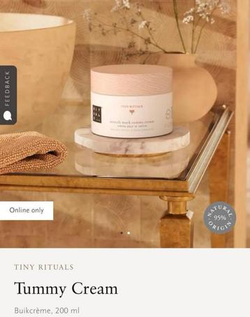 Tiny Rituals Stretch mark tummy cream 200 ml Nieuw! beschikbaar voor biedingen