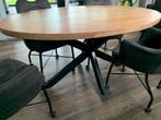 Mooie ovale mango  eettafel, Huis en Inrichting, Ophalen, 50 tot 100 cm, Zo goed als nieuw, 150 tot 200 cm