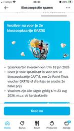 Bioscoop spaarkaarten Albert Heijn, Tickets en Kaartjes, Eén persoon, Kortingskaart