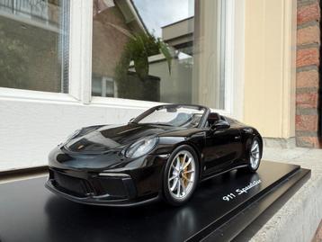 1:18 Porsche 911 991.2 Speedster zwart Spark beschikbaar voor biedingen