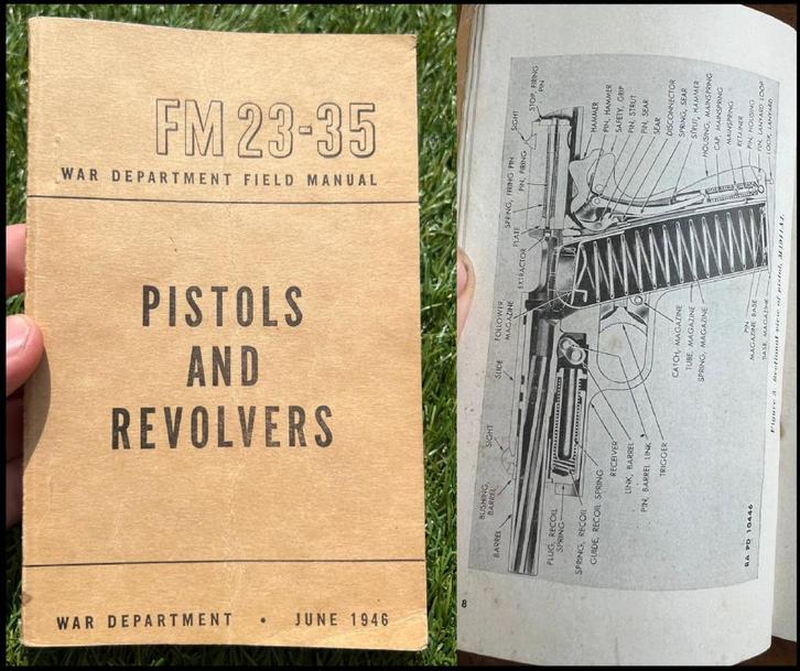 Handleiding Colt M1911-pistool van de U.S. Army 1946, Verzamelen, Militaria | Tweede Wereldoorlog, Luchtmacht, Boek of Tijdschrift