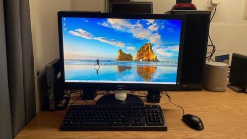 Uitstekende HP pc + Windows 10 + Officepakket + 27 " monitor, Computers en Software, Desktop Pc's, Zo goed als nieuw, 4 Ghz of meer