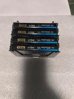 TDK SA90 Cassettebandjes + Houder - 4 Stuks, 2 t/m 25 bandjes, Ophalen of Verzenden, Zo goed als nieuw, Met bewaardoos, rek of koffer