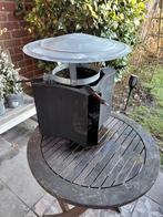 openhaard schoorsteenrooster kap met afdekplaat, Ophalen