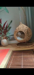 Design kattenmand (hang), Dieren en Toebehoren, Kattenmanden, Ophalen of Verzenden, Zo goed als nieuw, Riet