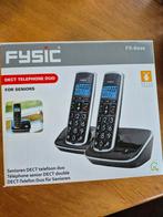 Fysic FX-6020 DECT Telefoon Duo voor Senioren - Nieuwstaat, Ophalen of Verzenden, Zo goed als nieuw, 2 handsets, Stralingsarm