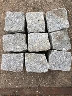 50 m2 Portugees graniet grijs kinderkoppen oud 9-11 cm, Ophalen, Gebruikt, Klinkers, Natuursteen