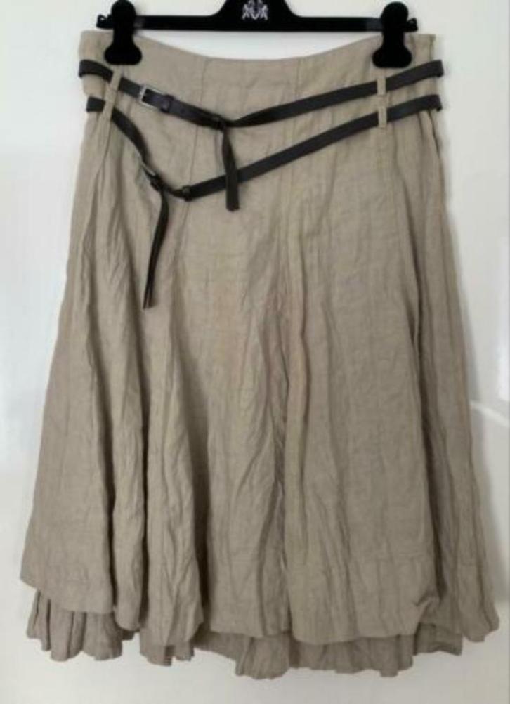 Nick company rok maat 38, Kleding | Dames, Rokken, Zo goed als nieuw, Maat 38/40 (M), Beige, Onder de knie, Ophalen of Verzenden