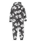 H&M fleece pyjama overall Donkergrijs Star Wars maat 158-164, Kinderen en Baby's, Overige typen, Jongen of Meisje, H&M, Nieuw