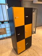 Metalen Lockerkast - Zwart/Geel, Ophalen, Gebruikt