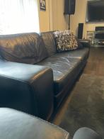2- en 3-zits lederen bankstel, Ophalen, Gebruikt, Rechte bank, Vierpersoons of meer