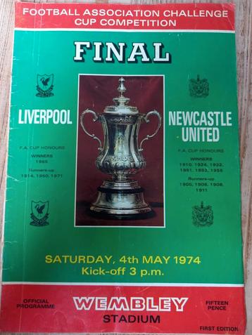 FA Cup Final 1974 Liverpool - Newcastle beschikbaar voor biedingen