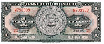 Mexico 1 peso 1970 - UNC beschikbaar voor biedingen