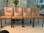 4 echt leren stoelen, Huis en Inrichting, Ophalen of Verzenden, Zo goed als nieuw, Leer
