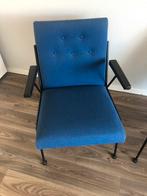 Mooie blauwe Gispen fauteuil, Huis en Inrichting, Stoelen, Ophalen, Zo goed als nieuw, Blauw, Eén