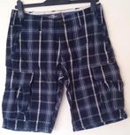 Donkerblauw geruite Cargo Short Logg maat 30 z.g.a.n., Blauw, Ophalen of Verzenden, Zo goed als nieuw, H&M