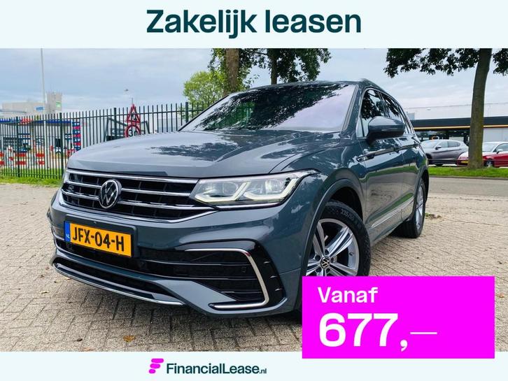 Volkswagen TIGUAN 1.5 TSI R-Line Business Pano Virtueel cock, Auto's, Volkswagen, Bedrijf, Lease, Financial lease, Tiguan, 360° camera