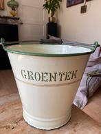Emaille emmer groenten vintage retro brocante, Ophalen of Verzenden