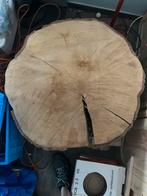 Houten salon tafel, Huis en Inrichting, Tafels | Salontafels, Ophalen, Rond, 50 tot 100 cm, Minder dan 50 cm