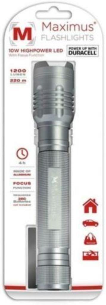 Maximus Zaklamp Led 13 Watt - 12x31 cm, Caravans en Kamperen, Zaklampen, Nieuw, Batterij, Ophalen of Verzenden