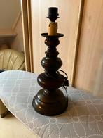 SCHEMERLAMP VOET - HOUTEN, Huis en Inrichting, Lampen | Tafellampen, Ophalen of Verzenden, Zo goed als nieuw, Hout, 50 tot 75 cm
