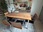 Mooie houten eettafel, Huis en Inrichting, Tafels | Eettafels, Ophalen, 50 tot 100 cm, Zo goed als nieuw, 150 tot 200 cm