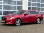 Mazda 6 2.0 Skyactiv-G 165PK GT-M Xenon Navi Camera Leer Rij, Auto's, Mazda, Voorwielaandrijving, Gebruikt, 4 cilinders, Leder