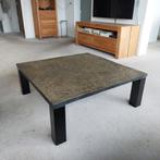 Leistenen tafel, Huis en Inrichting, Tafels | Salontafels, Ophalen, Overige materialen, 50 tot 100 cm, Vierkant