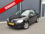 Volkswagen Polo 1.4 16V Optive 59KW 2007 Zwart, Auto's, Voorwielaandrijving, Stof, Zwart, 4 cilinders