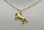 Vintage gouden paard hanger. 2025/636, Sieraden, Tassen en Uiterlijk, Kettinghangers, ., Ophalen of Verzenden, Zo goed als nieuw