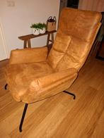 Fauteuil Havelte TexBull Cognac, Ophalen, Minder dan 75 cm, Stof, 50 tot 75 cm