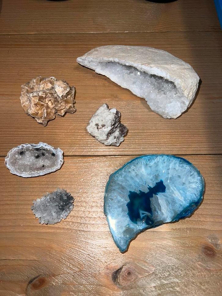 Kristallen en Mineralen - Set, Verzamelen, Mineralen en Fossielen, Mineraal, Ophalen of Verzenden