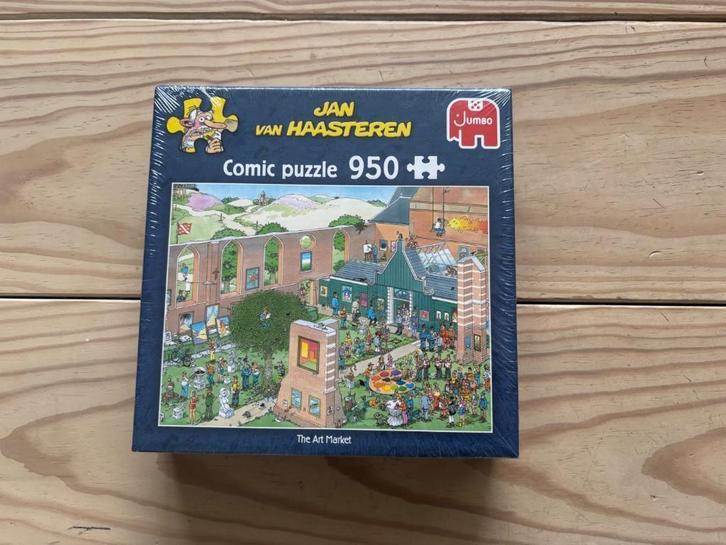 Jan van Haasteren - De kunstmarkt - 950 stukjes, Hobby en Vrije tijd, Denksport en Puzzels, Nieuw, Legpuzzel, 500 t/m 1500 stukjes
