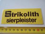 sticker strikolith sierpleister, Ophalen, Zo goed als nieuw